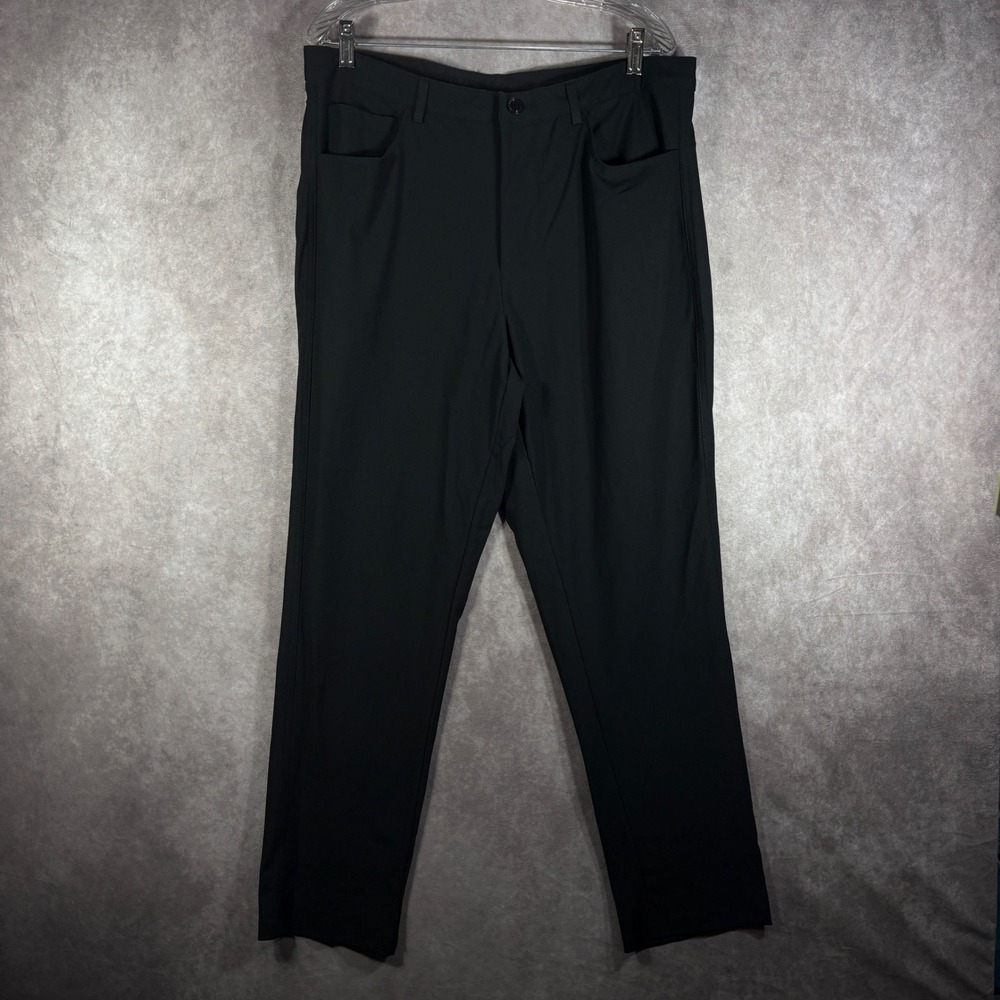 Quiksilver Pants Mens 34 Black Performance Chino Golf Athletic Trousers Casual